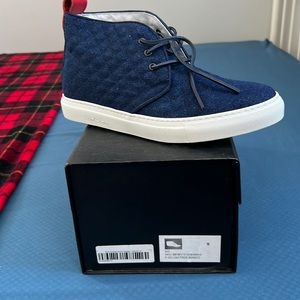 Dark Quilted denim chukka size 9 brand new never worn!